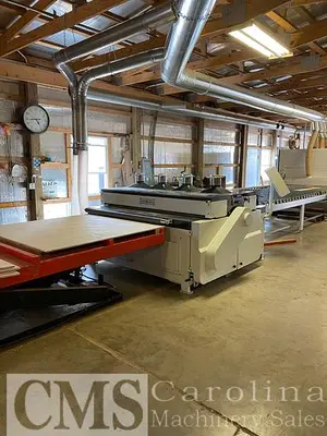 USED WOODTECH PANEL RIP SAW WITH INFEED