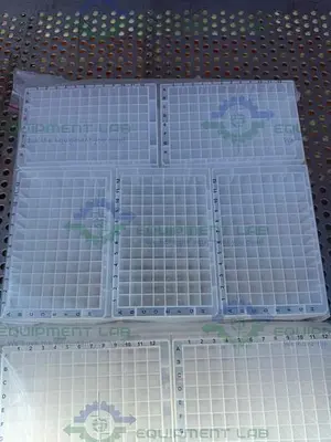 NEW 3 BOXES - VWR 76329-996 DEEP WELL PLATE 2.2 ML SQUARE WELL, V-BOTTOM, NATURAL
