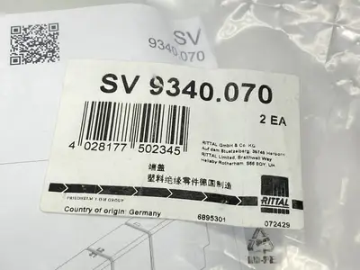 New | in-Stock Rittal 3-Pole End Cover Plate Electrical Boxes Michigan US | Maverick Industrial Sales #1393138
