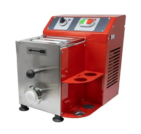 Trento 2.86 lb (1.3 kg) Countertop Pasta Machine, Red – 0.5 HP, 110V
