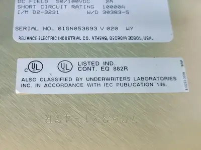 NEW RELIANCE ELECTRIC DC2-52U