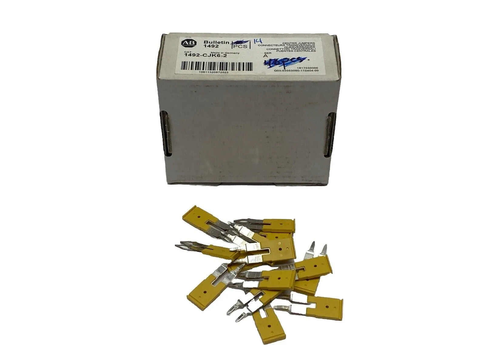 1492-CJK6-2 | Allen Bradley  Ser A Plug In Center Jumper LOT OF 14 - New Other