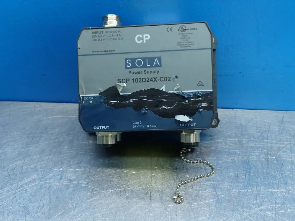 Used SOLA SCP102D24XC02 Power Supplies | HGR 24 #738819