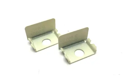 USED HUBBELL RACEWAY END CAP/ END BRACKET WHITE