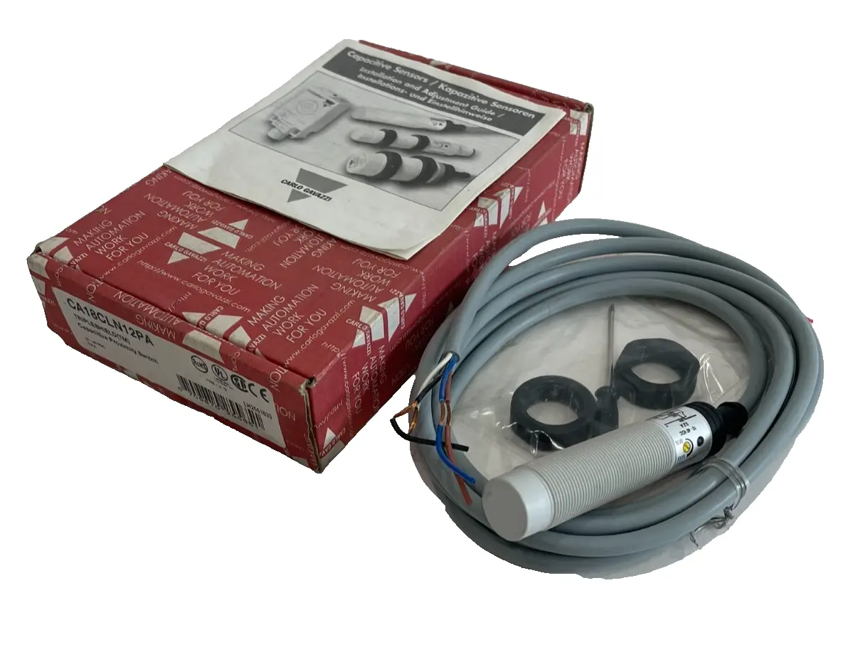 NEW CARLO GAVAZZI CA18CLN12PA CAPACITIVE PROXIMITY SWITCH 10-40VDC 0.2A