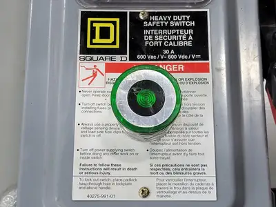 USED SQUARE D CHU361AWK