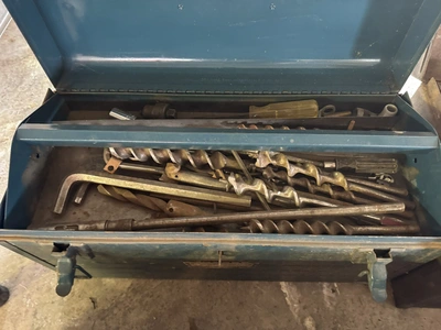 Lot of (4) tool boxes with assorted hand tools, includes electrical tooling, fittings, sockets, Alle...