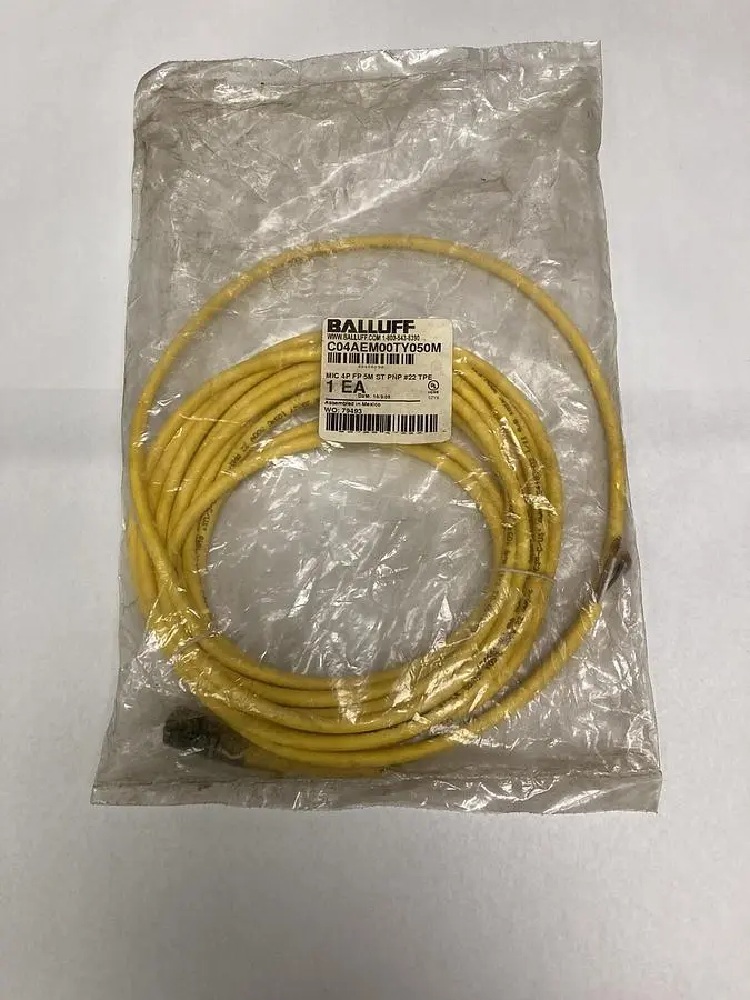 Used BALLUFF C04AEM00TY050M Cable & Wire | Surplus Asset Holdings #1206745