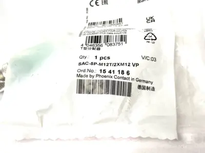 New | in-Stock Phoenix Contact T-Distributor 5-Position A-Coded 1541186 Connector Accessories Michigan US | Maverick Industrial Sales #1402142