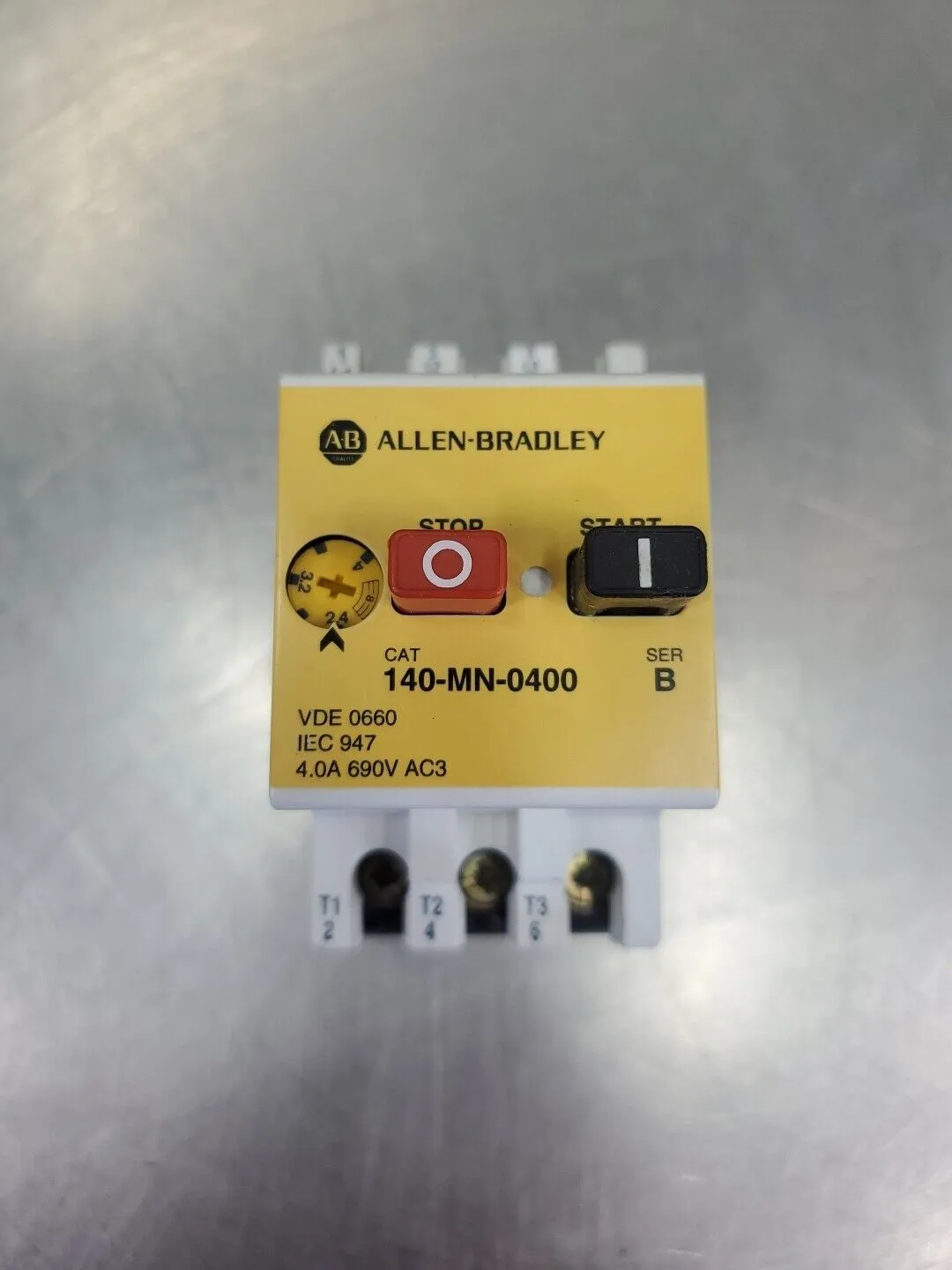 ALLEN BRADLEY 140-MN-0400 SER. B Motor Starter, 690V 4.0A. 4D-26
