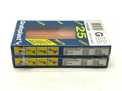 117PGGBY | Grafoplast  Wiremarker Strips LOT OF 50 - New