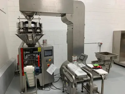 Used Form Fill Seal Packager with 10 Head Rotary Scale