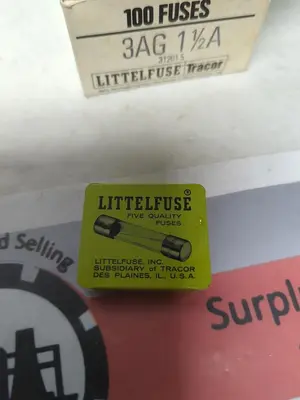 New | in-Stock LITTELFUSE 3AG 1-1/2A Miscellaneous Equipment (Electrical & Power) | Surplus Asset Holdings #1195028