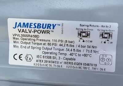 JAMESBURY VPVL350SR4/5BD MISCELLANEOUS | EcReCon Inc (3)