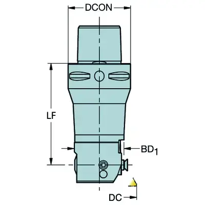 USED SANDVIK COROMANT COROBORE C8-R825C-AAI 077 A