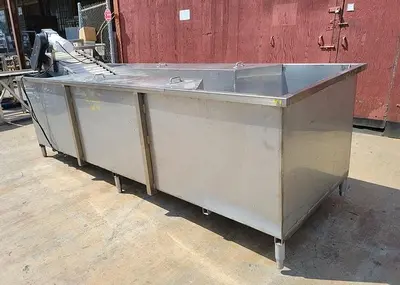 Washer, Prewash Tank, 1,000 Gallon, Stainless Steel, Apple Bath, #C744145