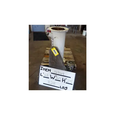 Used 10x12 Semco Rotary Airlock valve with Dual Shaft Agitated lump breaker