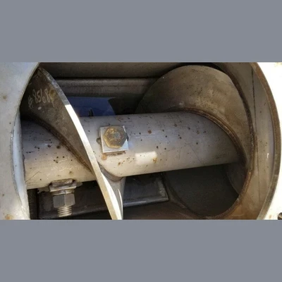 12in Dia. x 8ft Long Stainless Steel Screw Conveyor