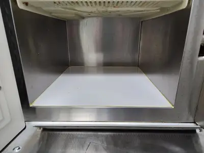 Used Amana Used Amana Heavy-Duty Stainless Steel Commercial Microwave Oven with Push Button Controls – 1700W Ovens Illinois US | Falcon Restaurant Supply #1376739