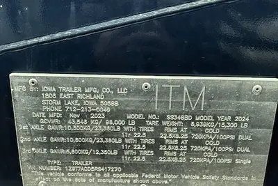 Used 2024 ITM 33348BD Dump Trailers Iowa US | Proxy Equipment #1378323