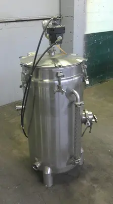 SPC9135  Tank 35 gallon vertical tank, 316 SS, convex model no. SP-11292-C
