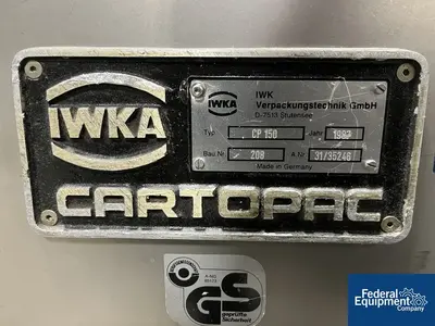 USED IWKA IWKA Horizontal Cartoner, Model CP150