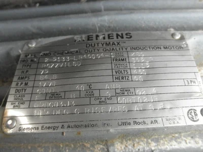 USED SIEMENS 75 HP