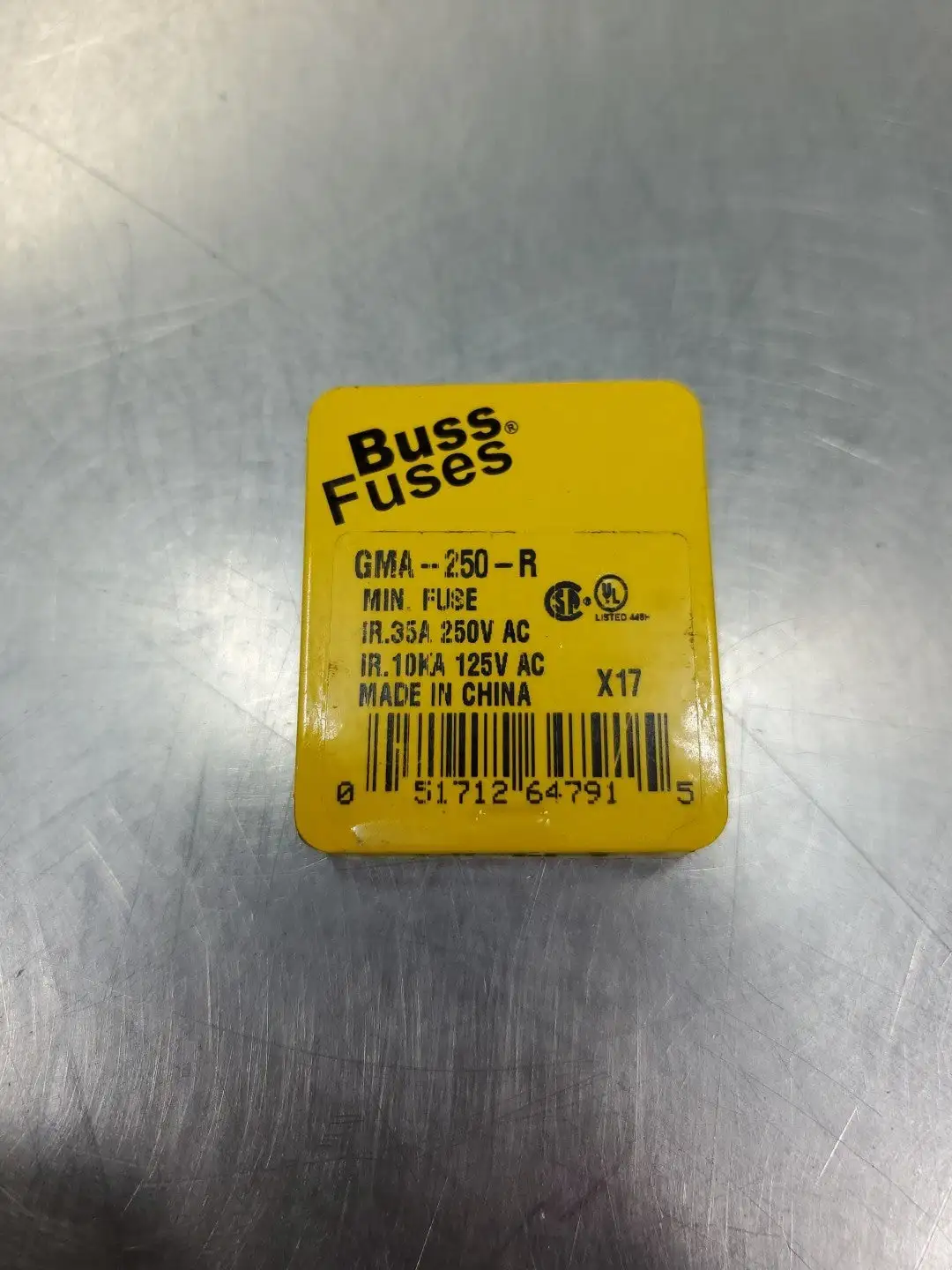 USED Bussmann GMA-250-R Fuse, 250VAC, 35A, Lot of 5