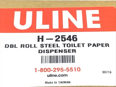 New | in-Stock ULINE Double Roll Toilet Paper Dispenser Steel Janitorial Equipment Michigan US | Maverick Industrial Sales #1400810