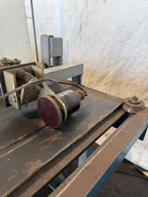 48” WIDE CUT-TO-LENGTH LINE: FAMCO SHEAR WITH FEED ROLL & AMS CONTROLS: STOCK #23384