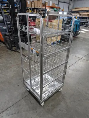 (2) SS Parts Carts