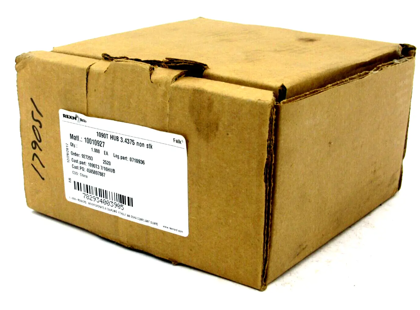 NEW FALK 1090T 7/16 HUB 3.4375 BORE 1090T3 108727