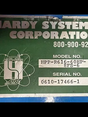 USED HARDY SYSTEMS HPP-R616-60HP-8FS-6