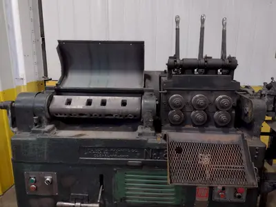 3/8" LEWIS MODEL #8CV WIRE STRAIGHTEN & CUT MACHINE: STOCK 16181
