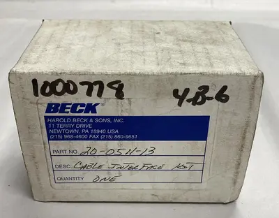 New | in-Stock BECK 20-0511-13 Cable & Wire | Surplus Asset Holdings #1226434