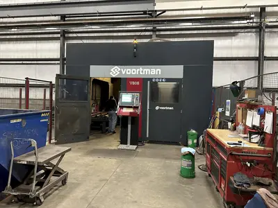 41" X 18" VOORTMAN BEAM LINE, VB1050 SAW,  V630DRILL & V808 PLASMA COPER ROBOT, NEW 2016: STOCK 20792