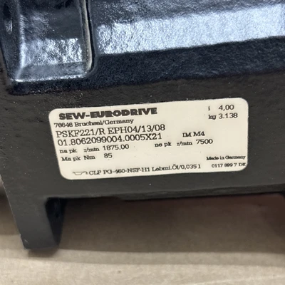 NEW SEW-EURODRIVE PSK221/R EPH04/13/08