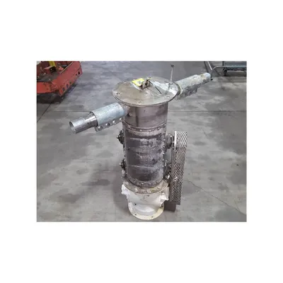 Used 10x12 Semco Rotary Air Lock, W/ Dual Shaft Agitated Hopper