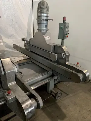 96" X 96" BURR-ABRADOR TOP SIDED DEBURRING MACHINE. STOCK # 0746323