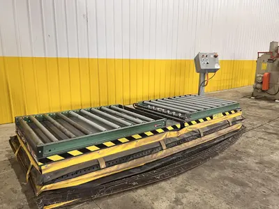 2,000 LBS UNI-CRAFT PASS THROUGH  DUAL SIDED UPENDER WITH ROLLERS : STOCK #21936