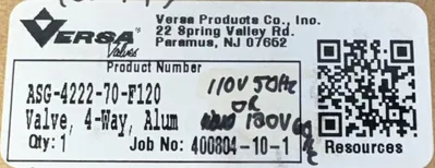 VERSA ASG-4222-70-F120 Electrical/PLC/Automation | ESS Industrial Equipment Sales (3)