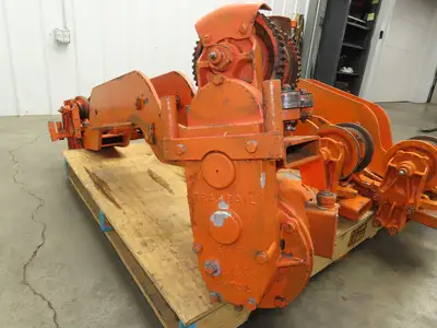 Cleveland Tramrail Bridge Crane Motorized End Truck Drive WA 5" Wheels  Set of 4