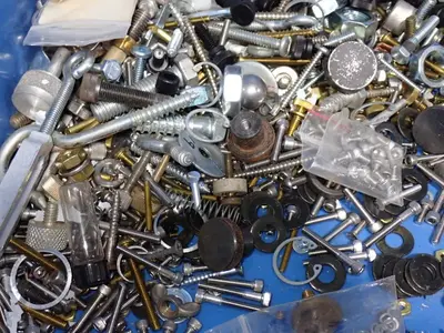 Bolts, Clamps, Nuts, Assorted Hardware.