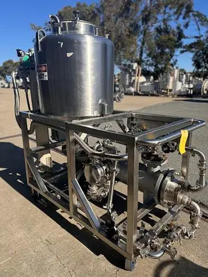 CIP, 1-Tank, 100 Gallon, Heat Exchanger, Chromalox Heater, Pumps, #5991176
