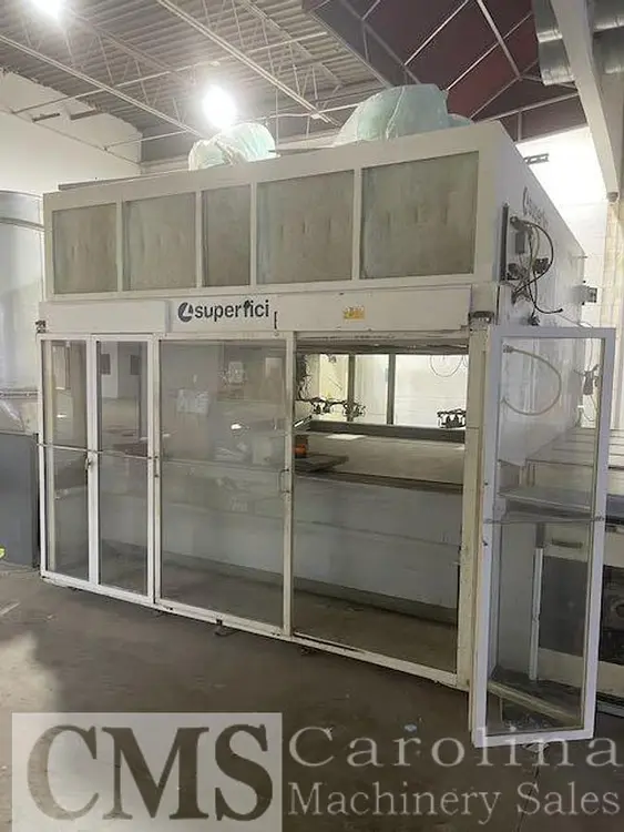 Used 2010 SUPERFICI MAGUNM 2-HEAD SPRAY MACHINE Woodworking Complete Operations North Carolina US | CAROLINA MACHINERY SALES #1338153