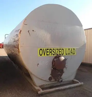 500 Barrel Round Frac Tank – 21,000 Gallon Skid Mounted