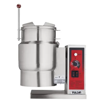 Vulcan K6ETT 6 Gal. Steam Kettle - Manual Tilt, 2/3 Jacket, 208v/1ph