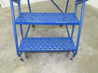 Ballymore Rolling Ladder 4 Step 10" Work Platform 38" Top Step 300lbs 24" W