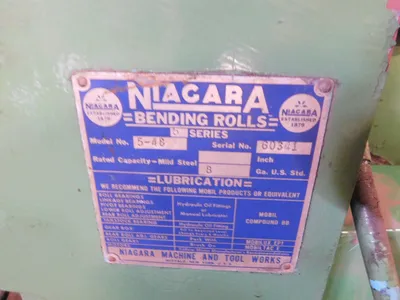 NIAGARA 5-48 Plate Bending Rolls including Pinch | THREE RIVERS MACHINERY (2)