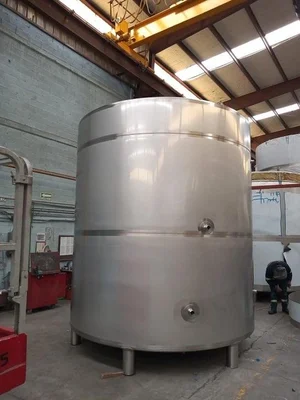 Posses Tank 6000 US Gal Jacketed  With Paddle Mixer # 3032